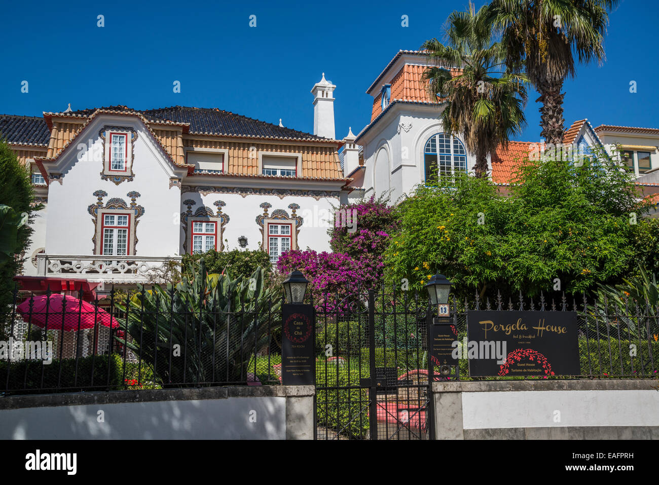Bed and Breakfast 'Pergola House', Cascais, Lisbon, Portugal Stock