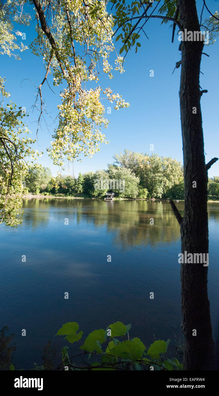 Parcnature de l'IledelaVisitation Stock Photo Alamy
