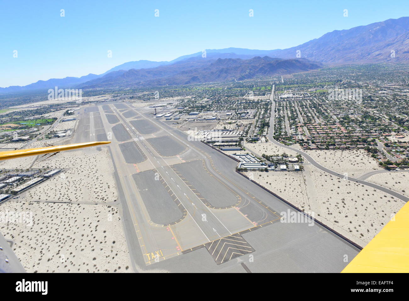 Palm Springs from the air Stock Photo Alamy