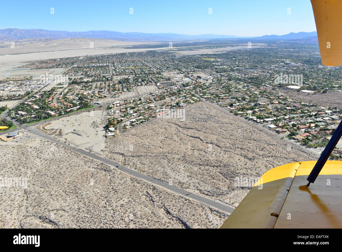 Palm Springs from the air Stock Photo Alamy