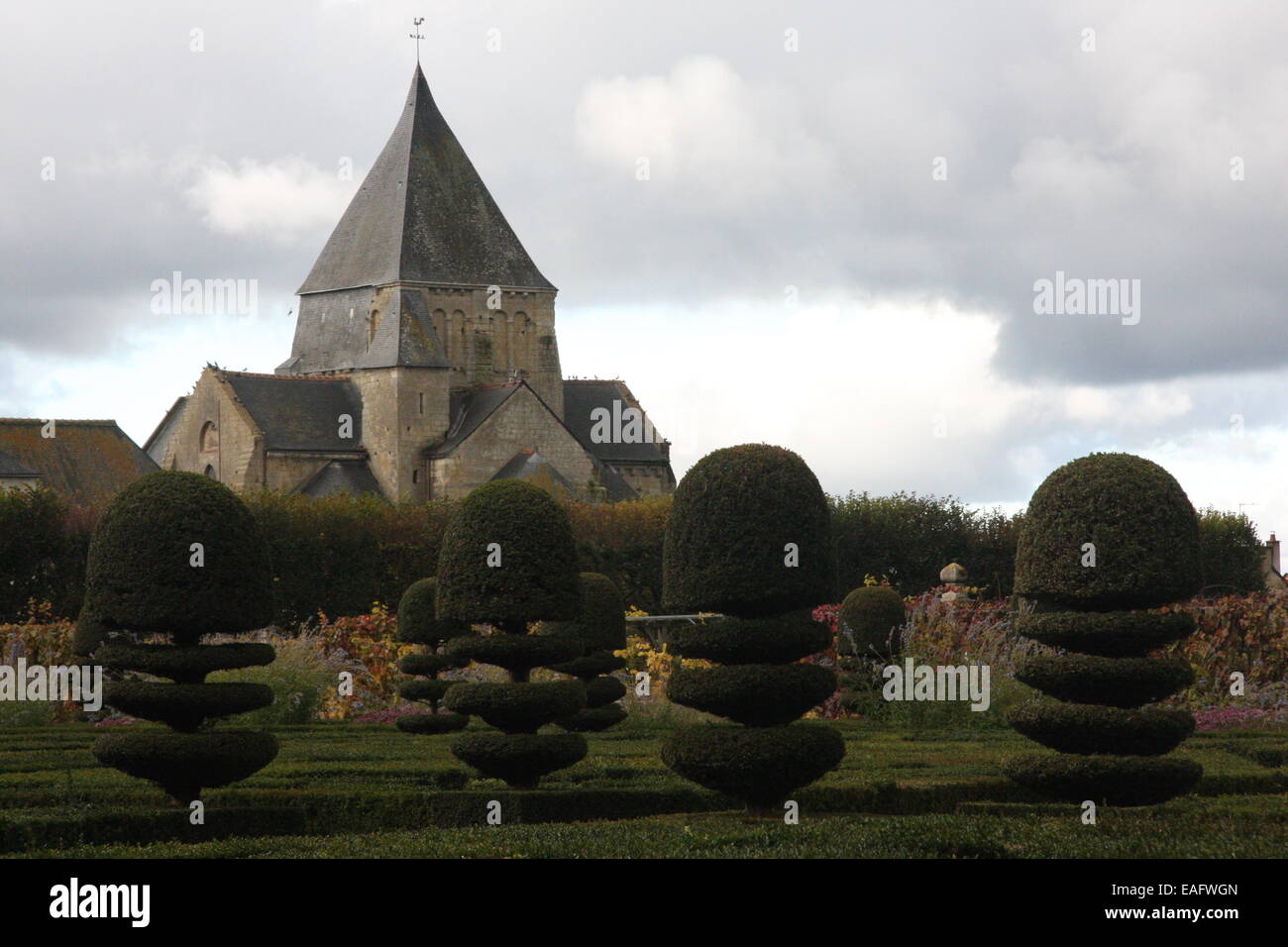 View of Villandry village in France Stock Photo Alamy