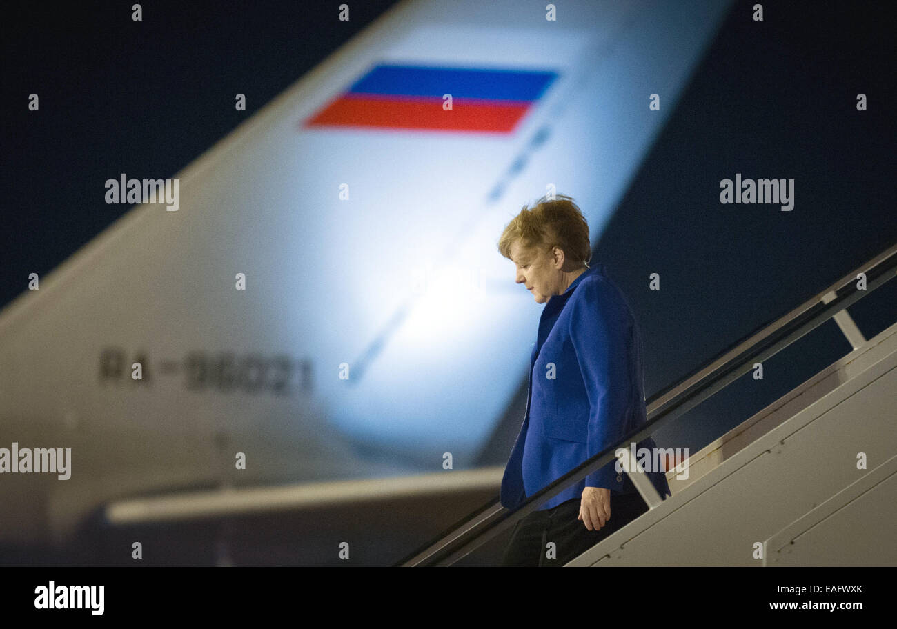 Brisbane, Australia. 14th Nov, 2014. German Chancellor Angela Merkel ...