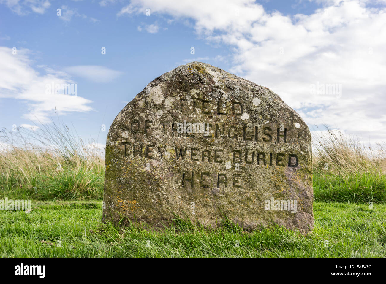 Clan Graves at Culloden battlefield in Inverness-shire, Scotland. Stock Photo