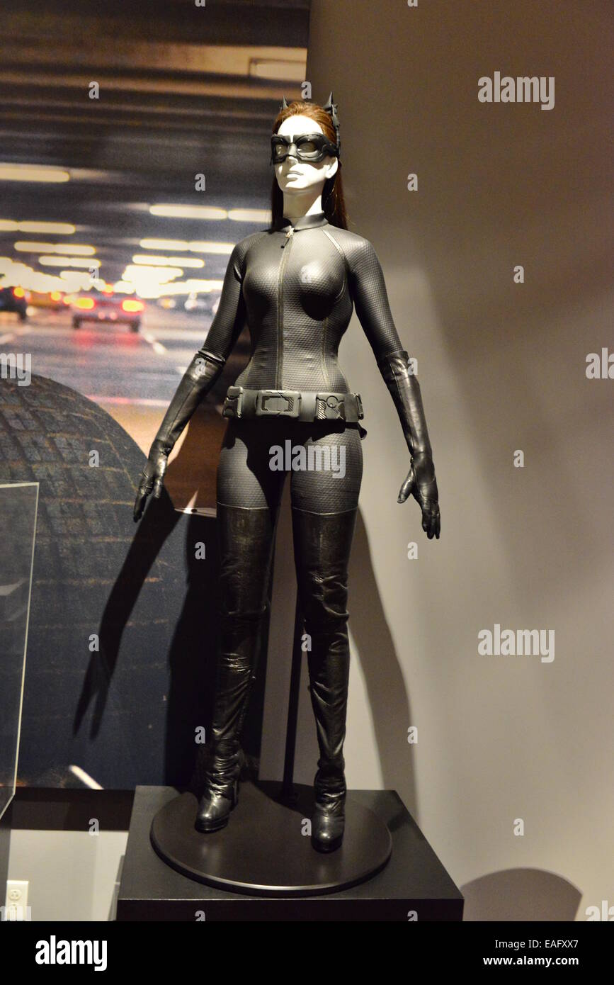 Batman costumes at Warner Bros studios in Los Angeles Stock Photo Alamy