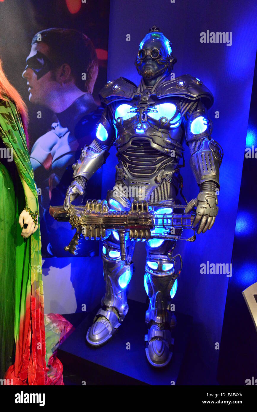 Batman costumes at Warner Bros studios in Los Angeles Stock Photo Alamy