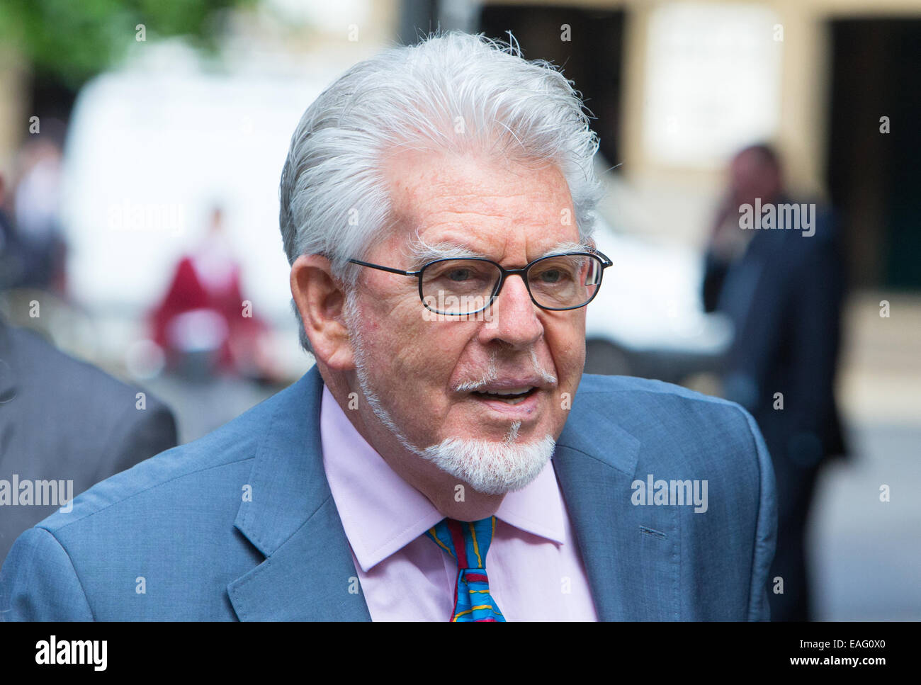 Rolf Harris arrives at Southwark Crown Court,London Stock Photo