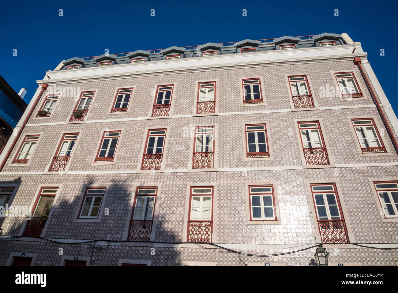 Tiled house facade, Alfama, Lisbon, Portugal Stock Photo Alamy