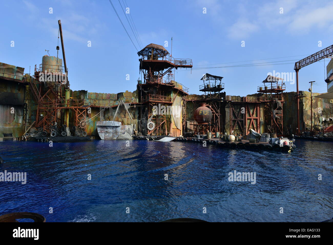 Waterworld  at Universal Studios in LA Stock Photo
