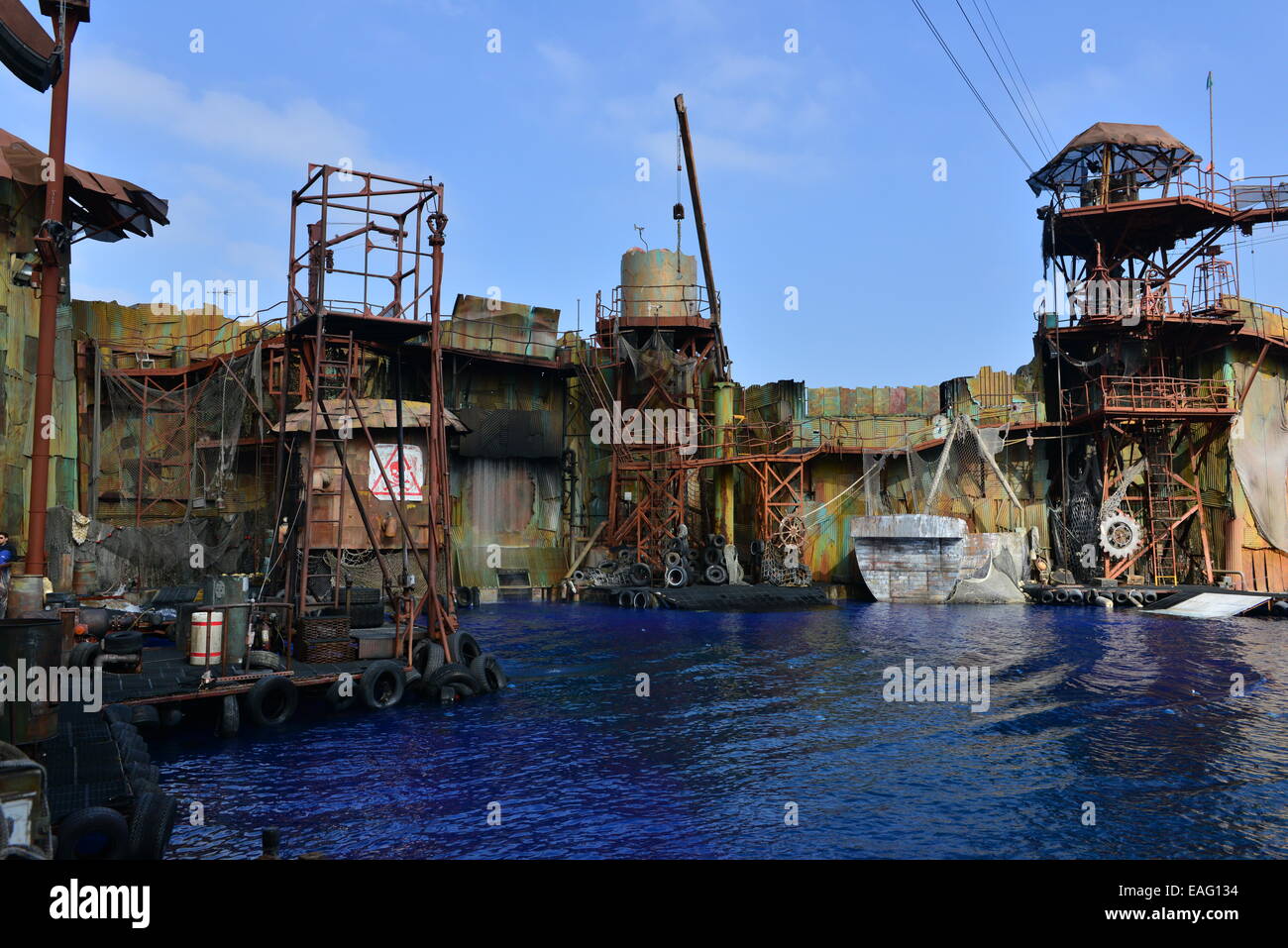Waterworld at Universal Studios in LA Stock Photo Alamy