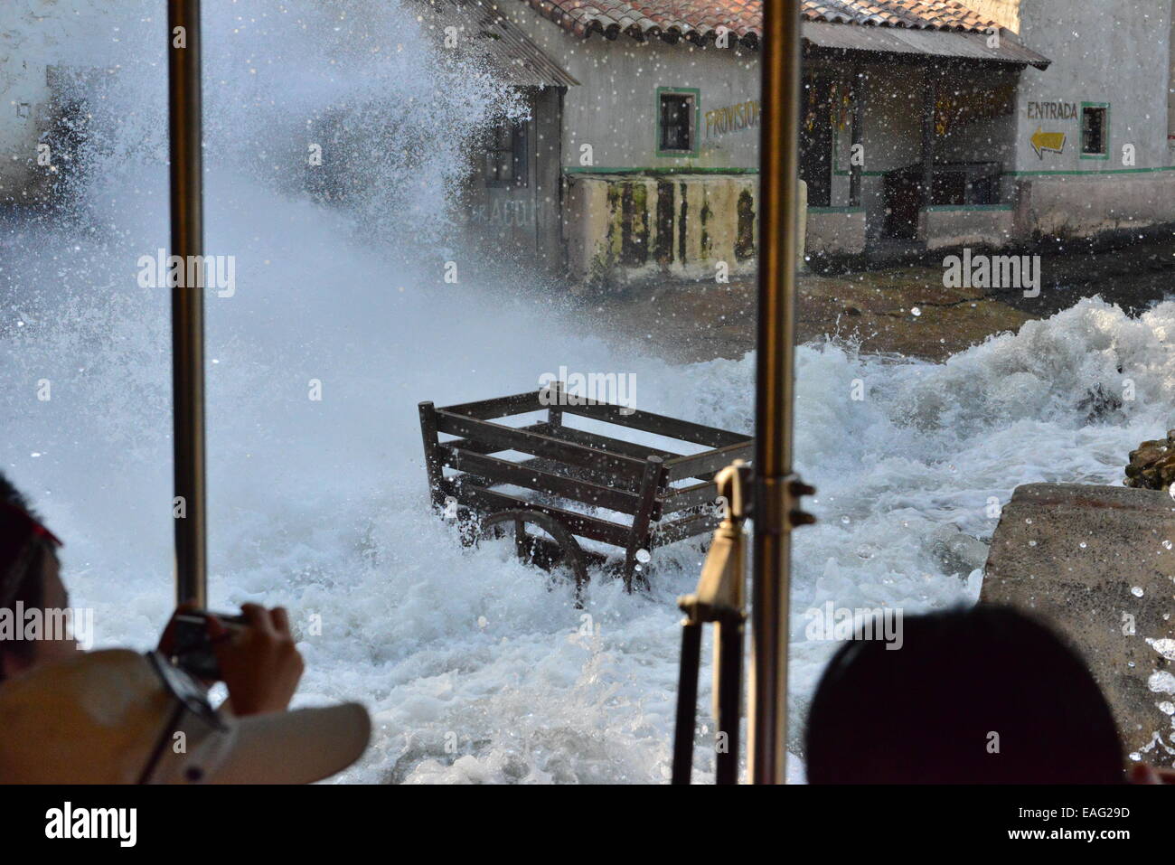 A flash flood at Universal Studios in Los Angeles Stock Photo Alamy