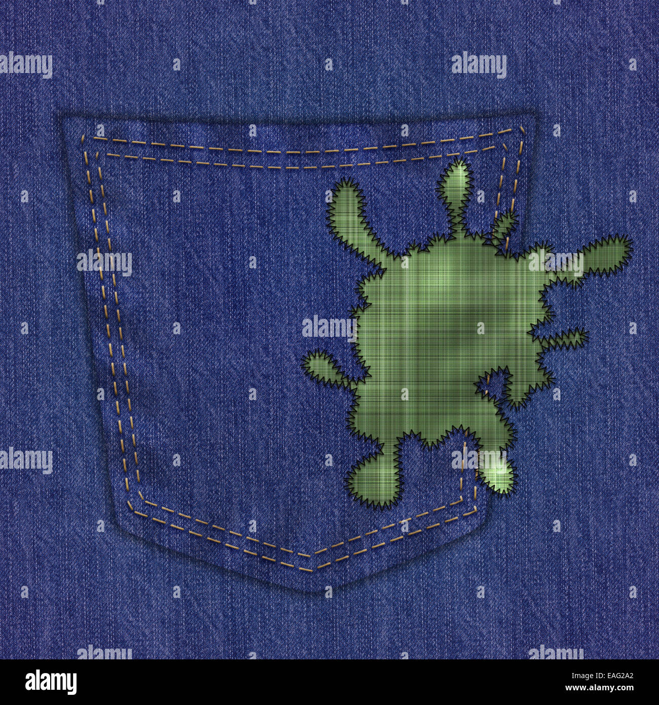 Close up denim pants with fabric stain Stock Photo Alamy