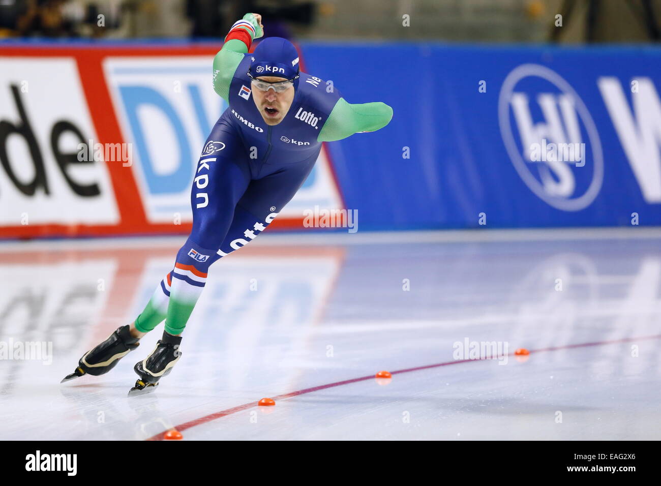 Obihiro, Japan. 14th Nov, 2014. Wouter olde Heuvel (NED) Speed Skating