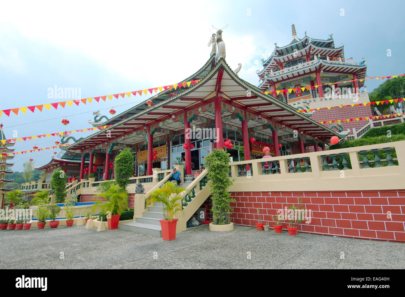 Buddhist Temple in Cebu, Philippines, Southeast Asia Stock Photo