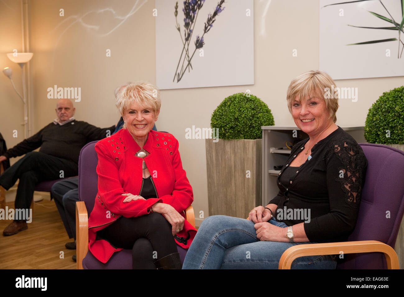 Tv Presenter Gloria Hunniford Chats To Sally Russell A