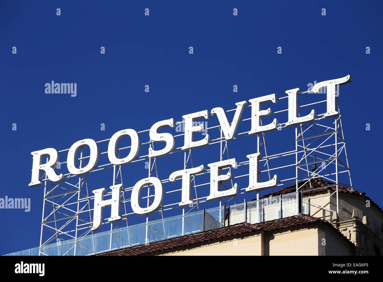 Roosevelt Hotel, Hollywood, Los Angeles, California Stock Photo