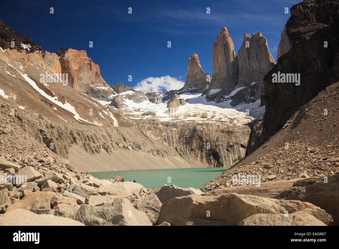Torres Del Paine National Park, Chile Stock Photo