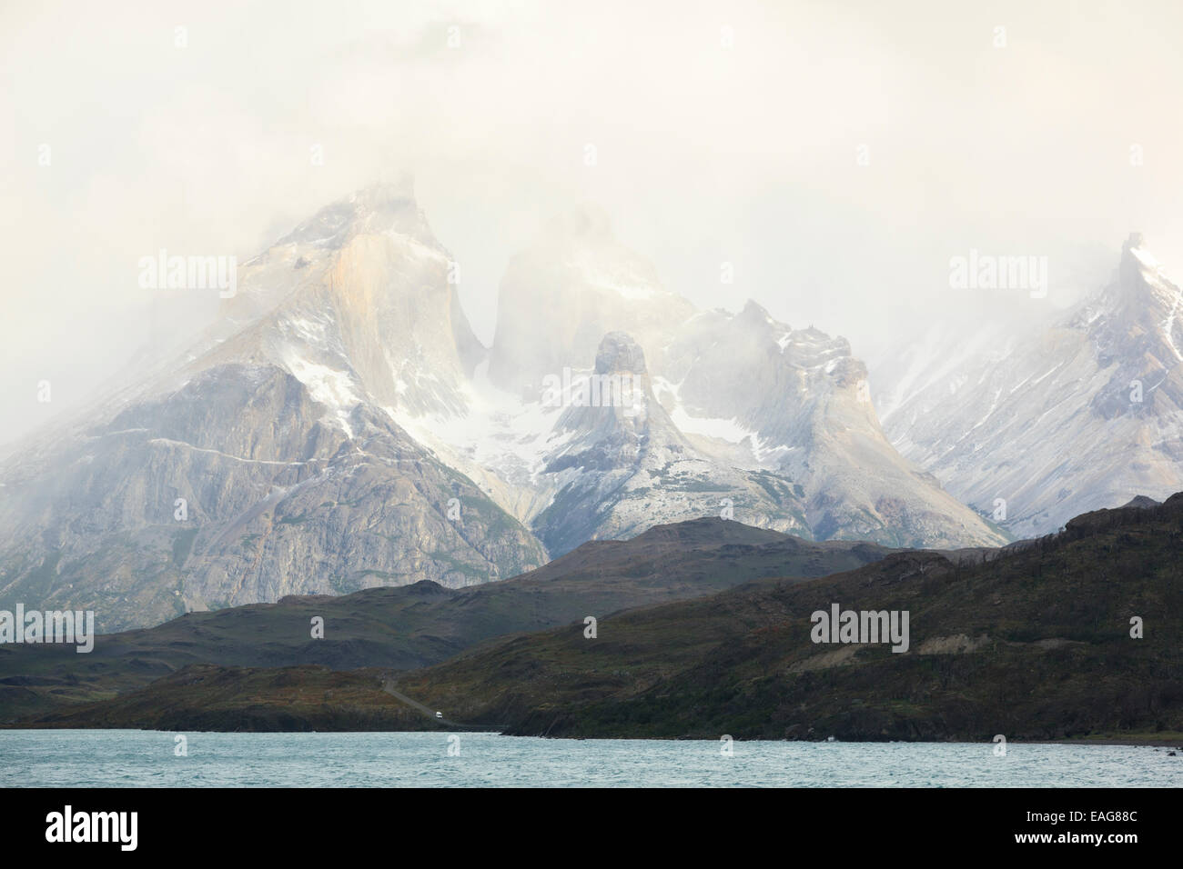 Torres del Paine National Park, Lake Pehoe, Patagonia, Chile Stock Photo