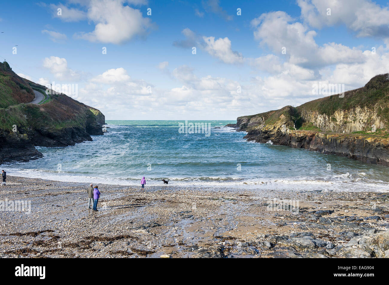 Port Gaverne in Cornwall Stock Photo Alamy