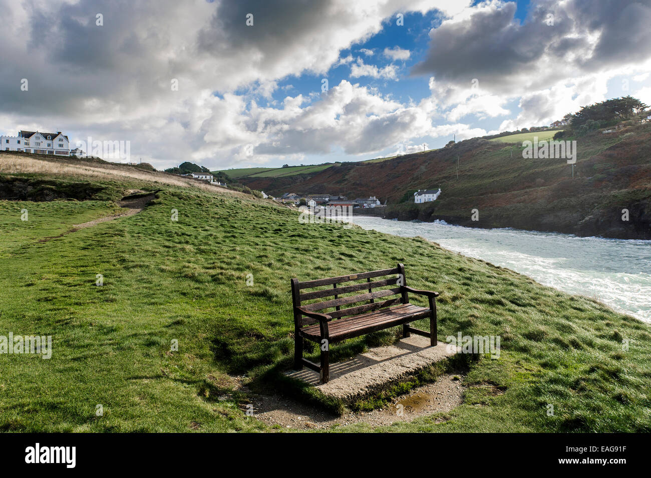 Port Gaverne in Cornwall Stock Photo Alamy