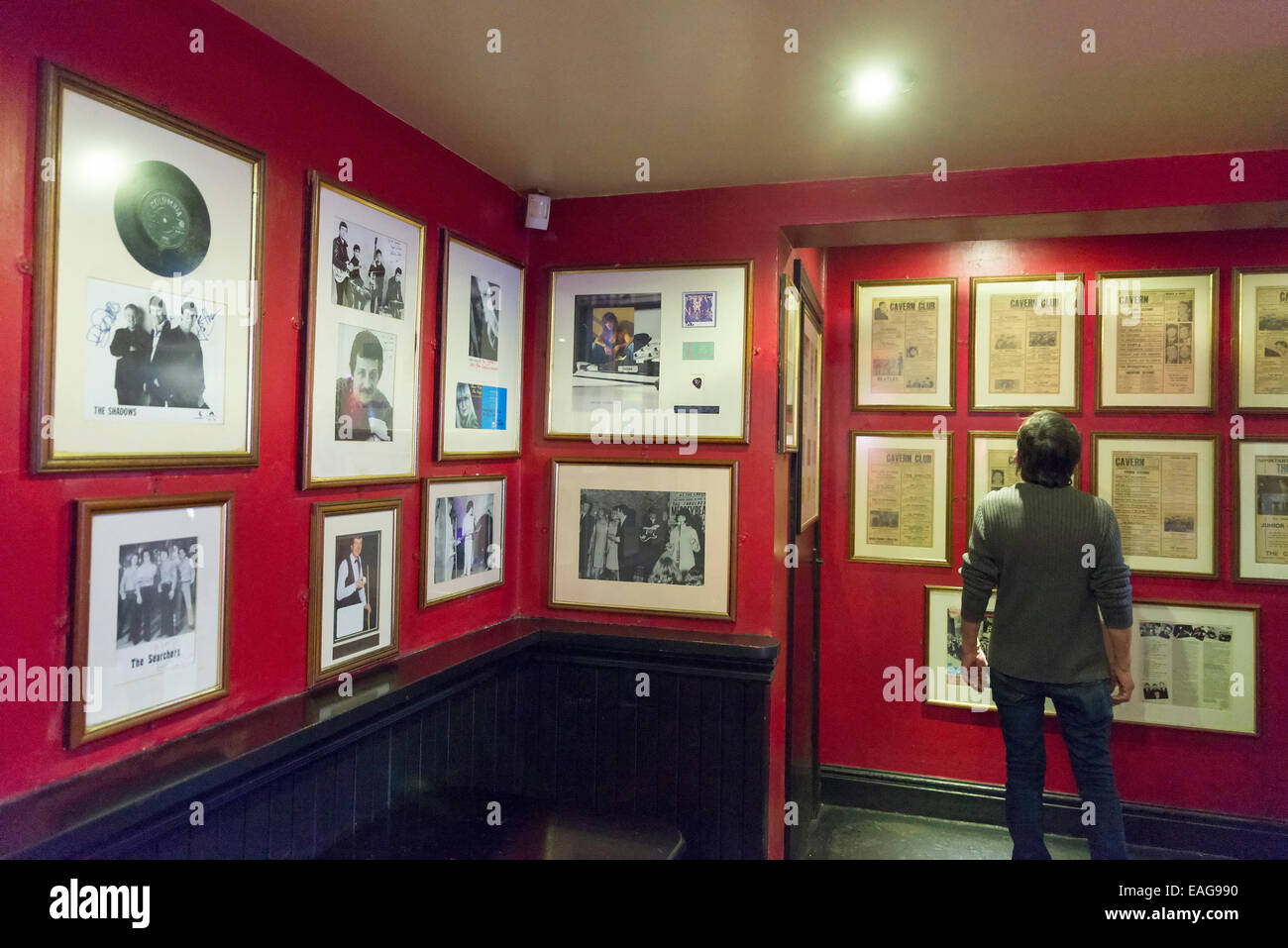 LIVERPOOL, ENGLAND - JUNE 8, 2014: The Cavern club in Liverpool Mathew Street. The Cavern Club is a rock and roll club in Liverp Stock Photo