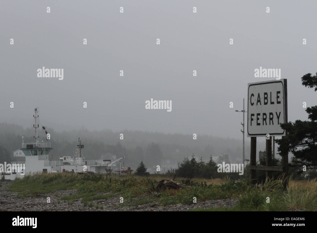 The Englishtown Ferry in Nova Scotia Stock Photo Alamy