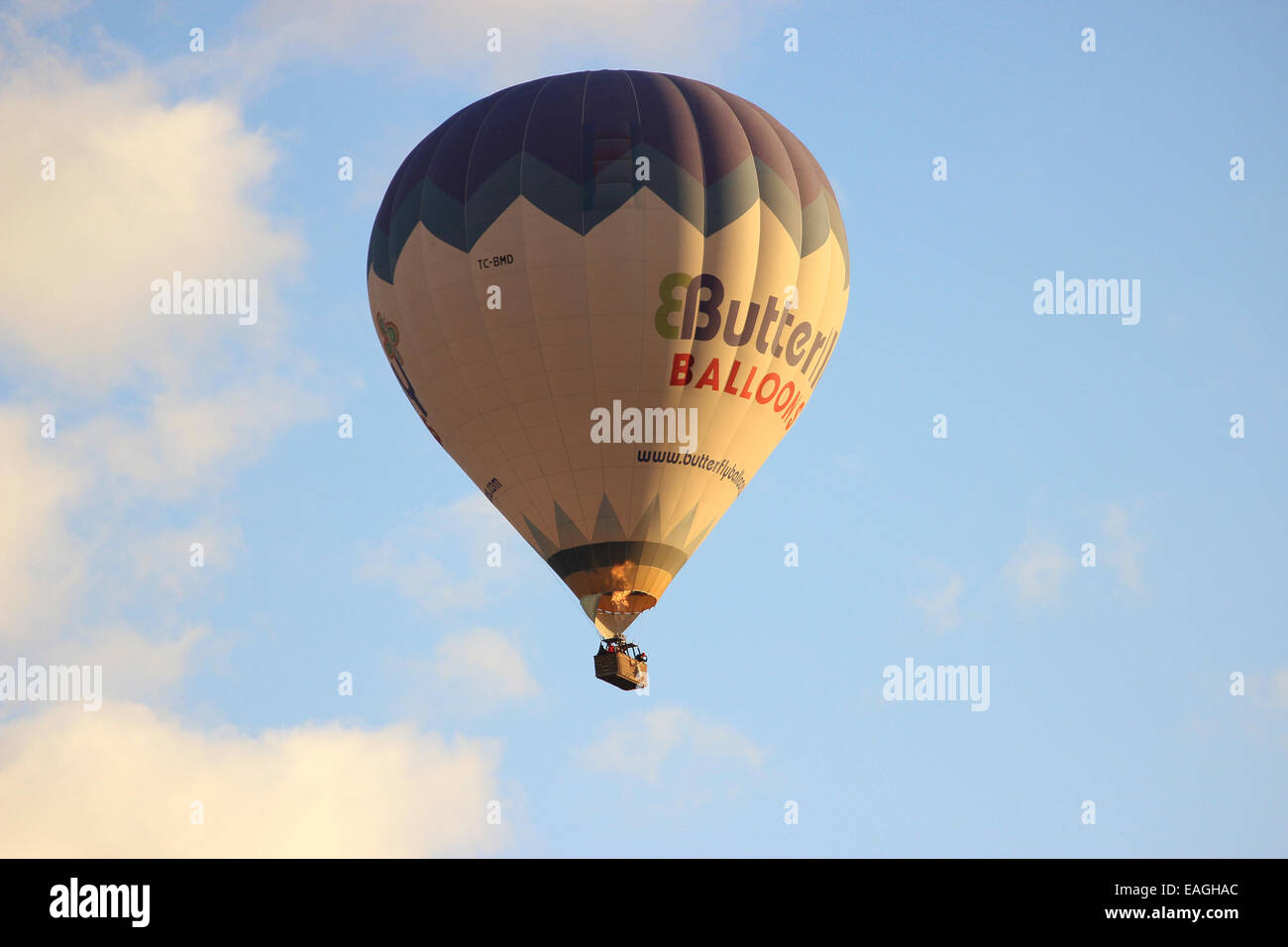 Hot air balloon in Goreme, Cappadocia Stock Photo