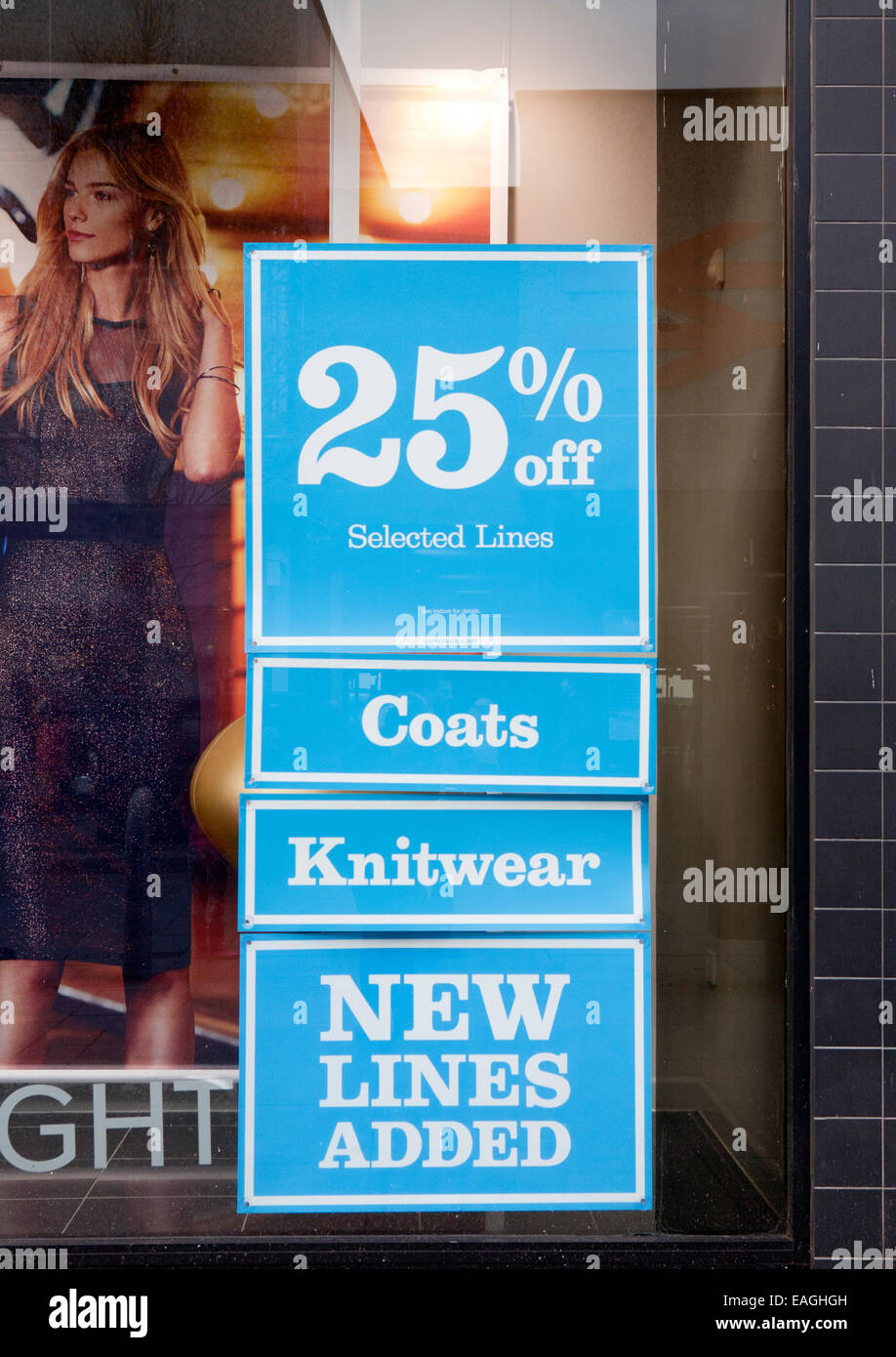 Shops and stores offering discounts and percent off to entice customers