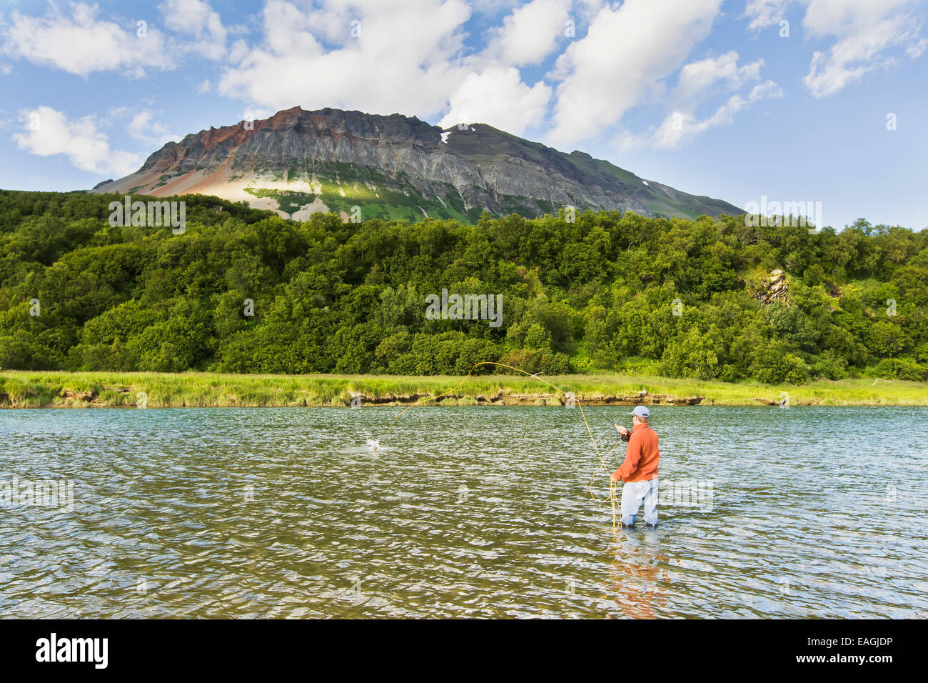 Fly Fishing For Silver Salmon In Hallo Bay, Katmai National Park
