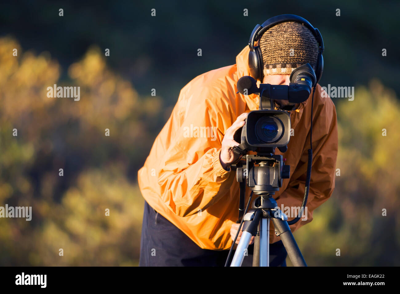 Videographer taping hires stock photography and images Alamy