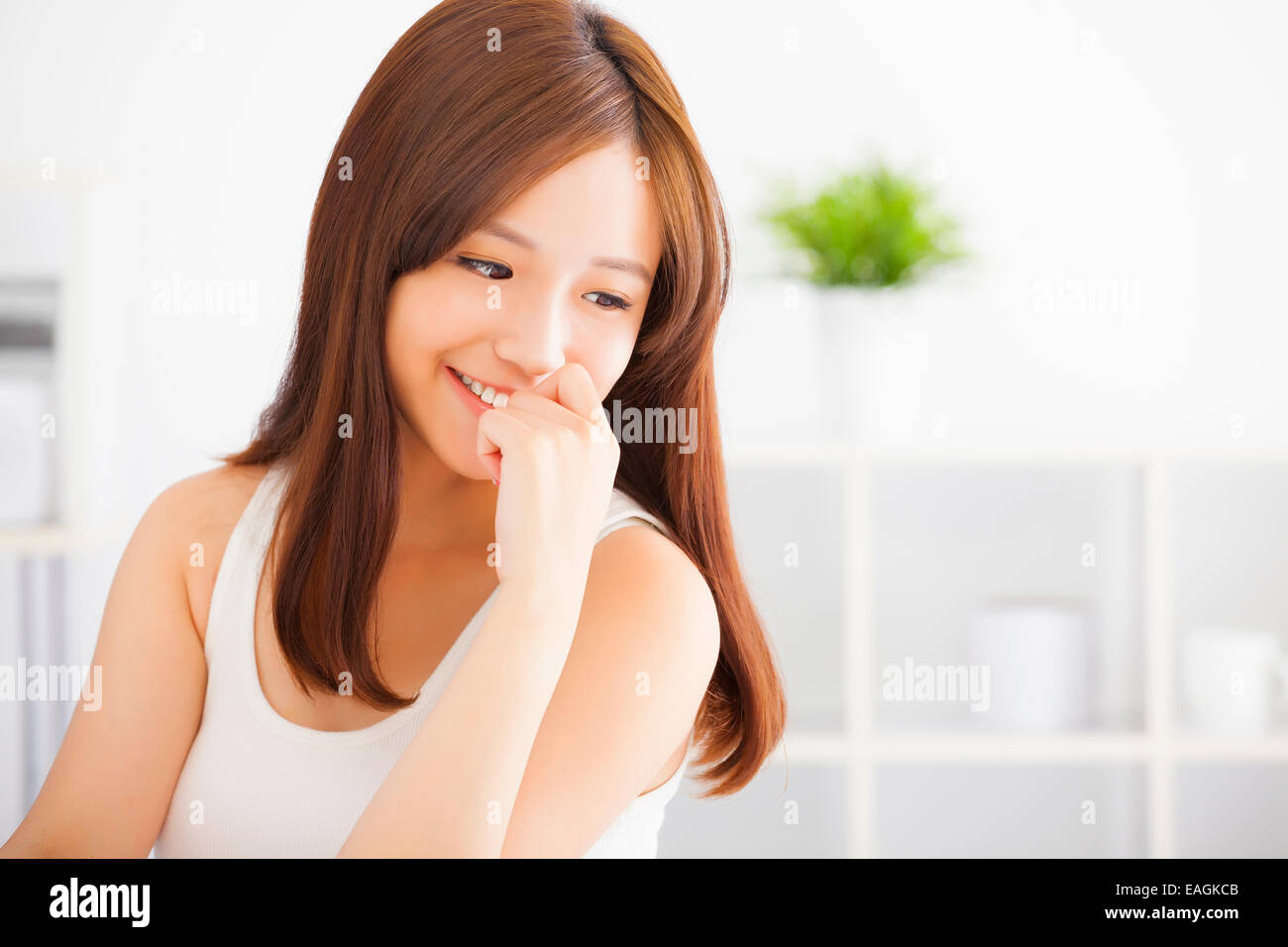 Smiling asian woman hi-res stock photography and images - Alamy