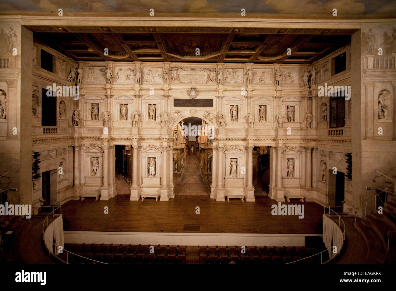 Proscenium Of The Teatro Olimpico (Olympic Theatre) By Architect Andrea ...