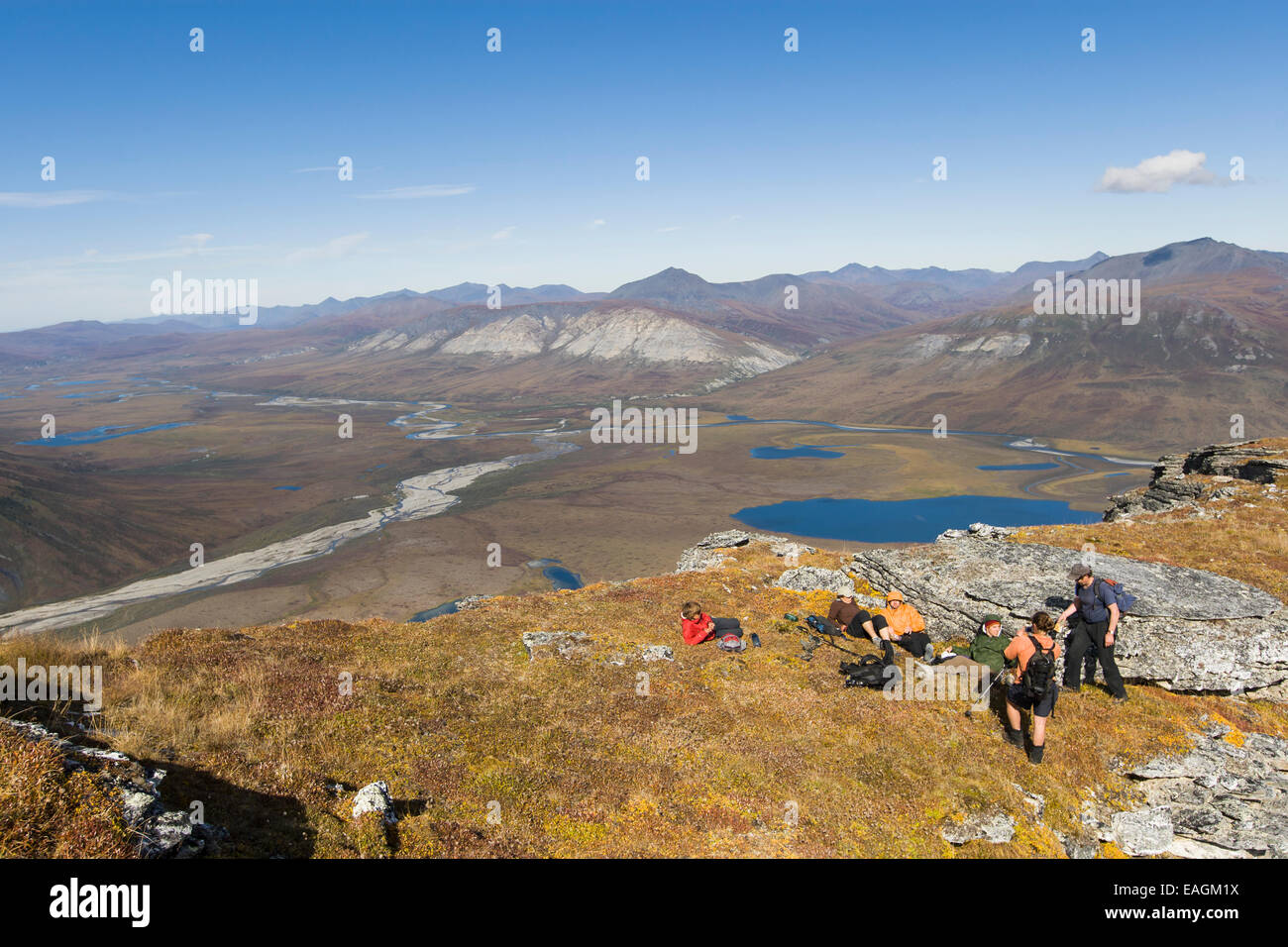 Rear view of female hiker isolated hi-res stock photography and images ...