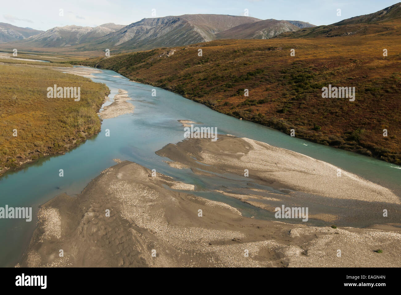 Aerial View Of Brooks Range And Noatak River, Arctic Alaska, Summer