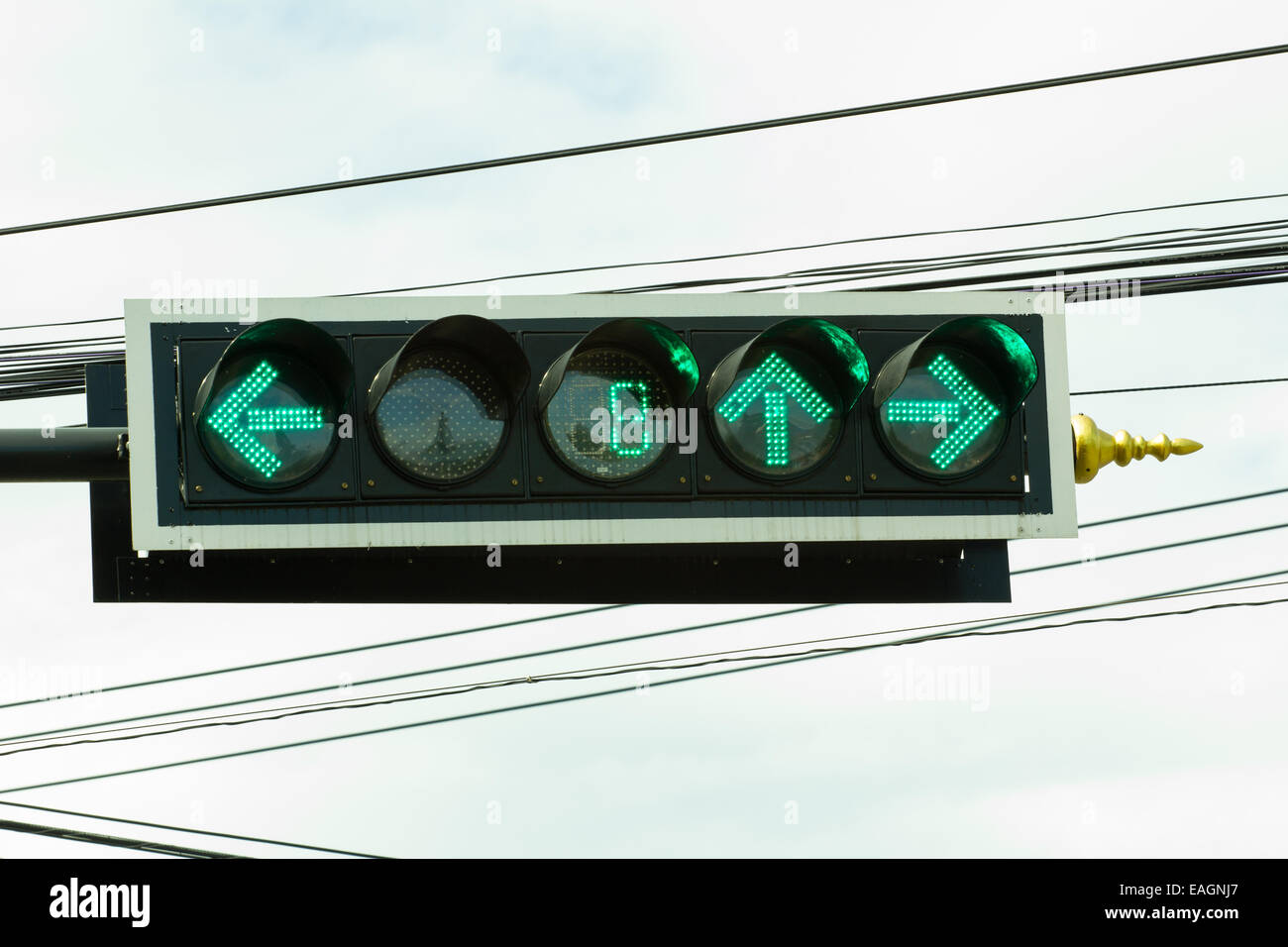 traffic light with countdown system at junction in Thailand Stock Photo Alamy