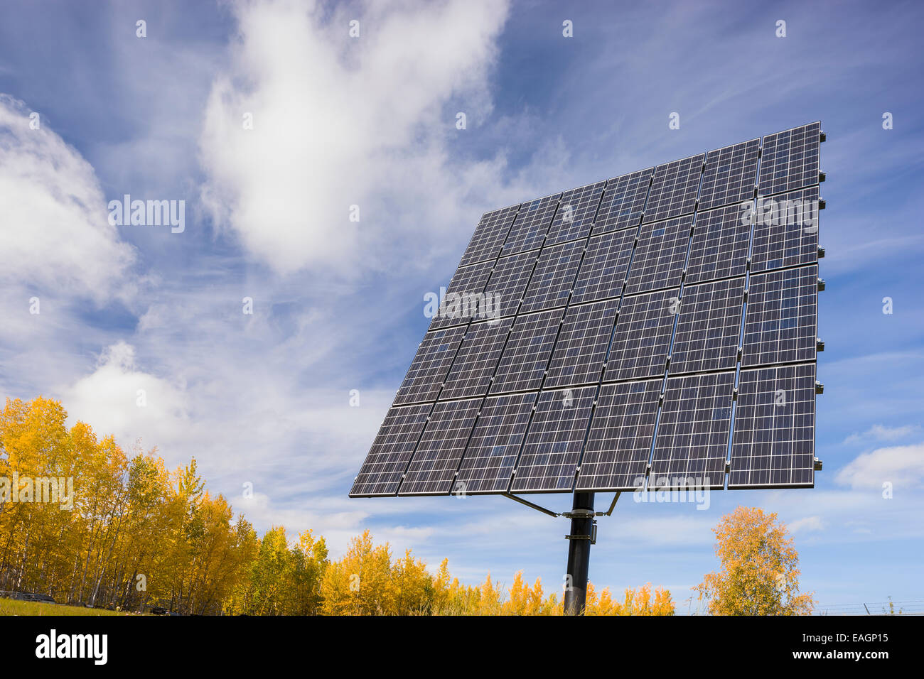 Solar,Panel,Autumn,Photovoltic Solar Array Stock Photo - Alamy