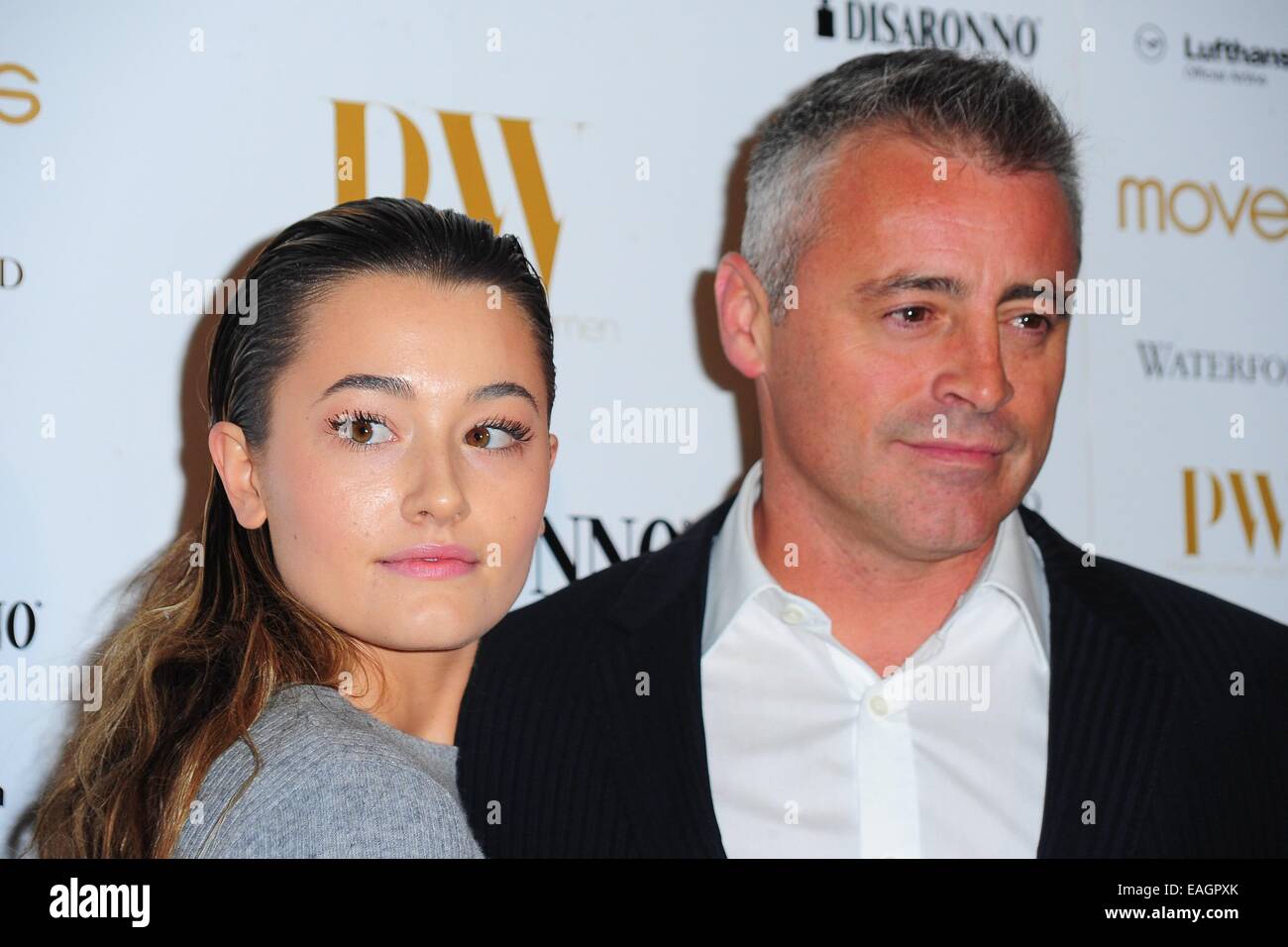 New York, NY, USA. 14th Nov, 2014. Matt LeBlanc, Daughter at arrivals for  New York Moves 2014 Power Women Awards Gala, India House Club, New York, NY  November 14, 2014. Credit: Gregorio