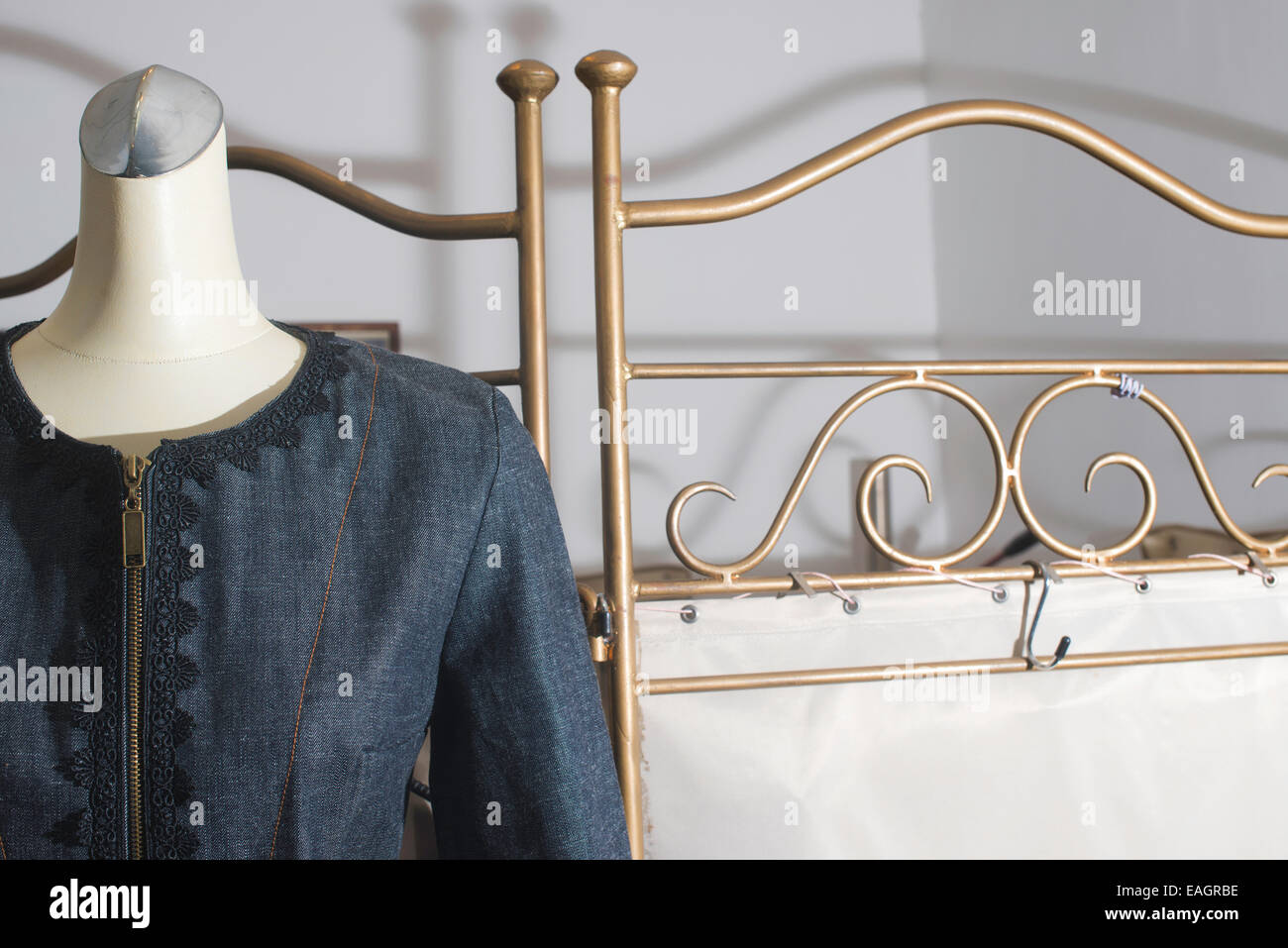 Mannequin with clothing. Vintage style Stock Photo