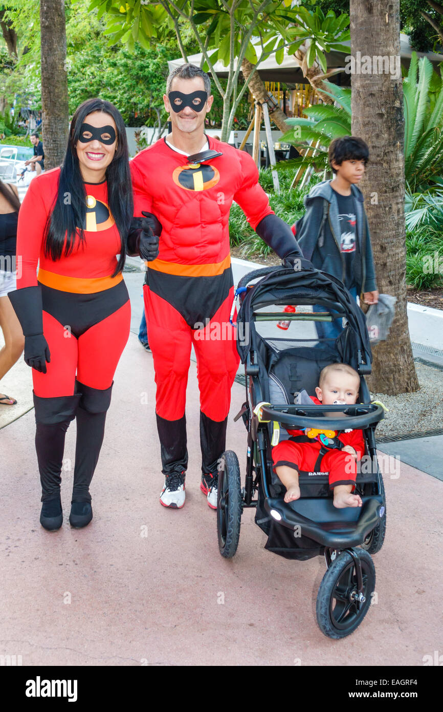 Miami Beach Florida,Lincoln Road,pedestrian mall arcade,Halloween