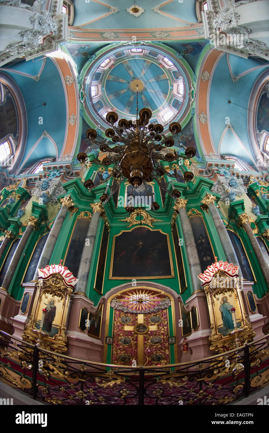 Wooden Baroque Iconostas In The Orthodox Church Of The Holy Spirit ...