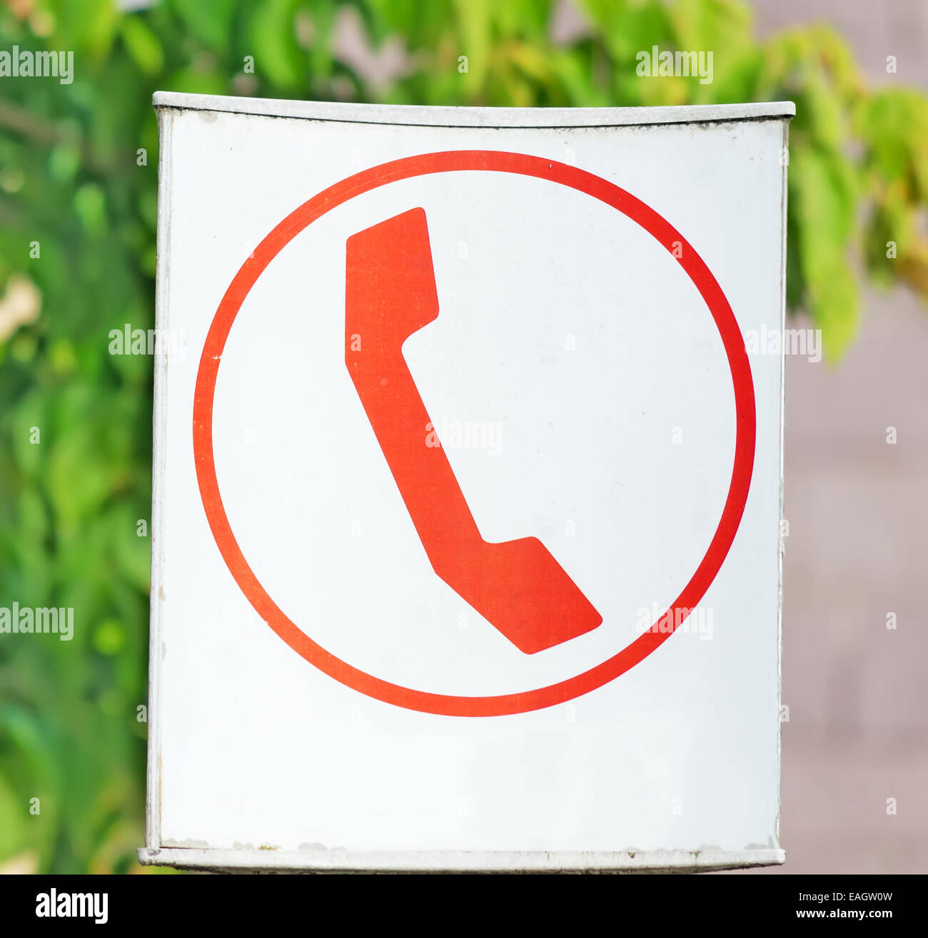 Phoning Sign International phone call sign hi-res stock photography and images - Alamy