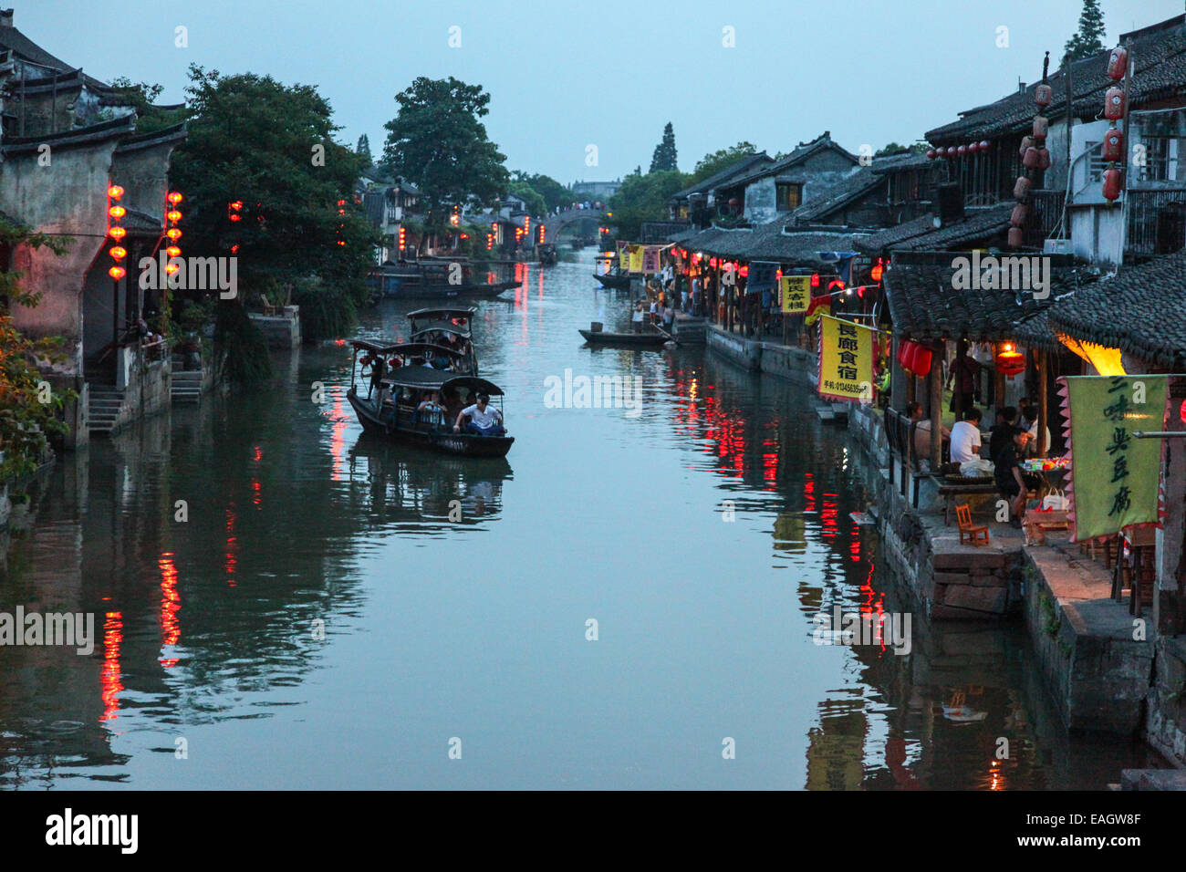 Xitang Water Village Stock Photo
