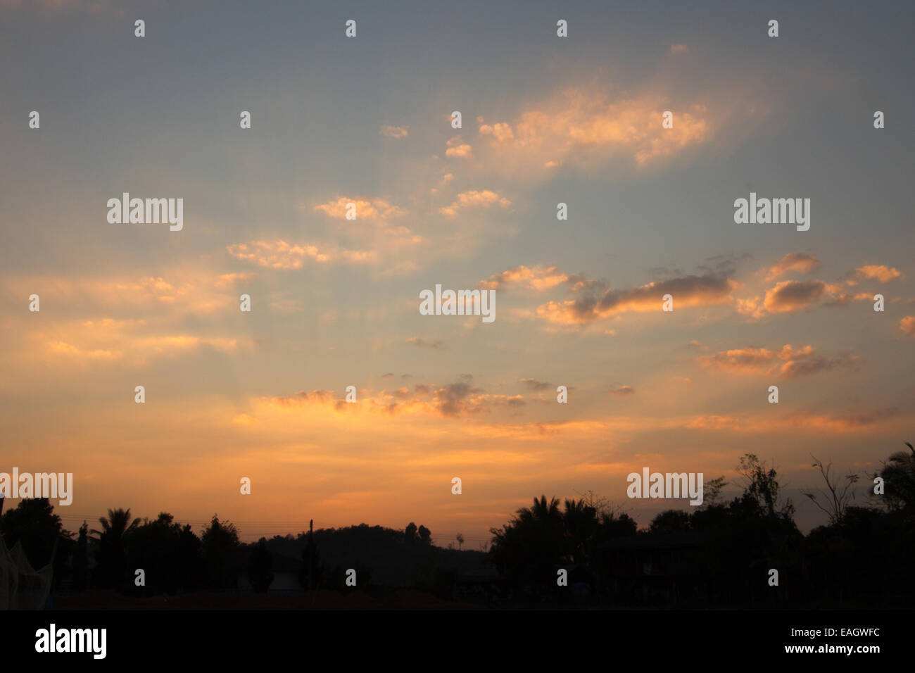 Sunset Sky Background Stock Photo - Alamy