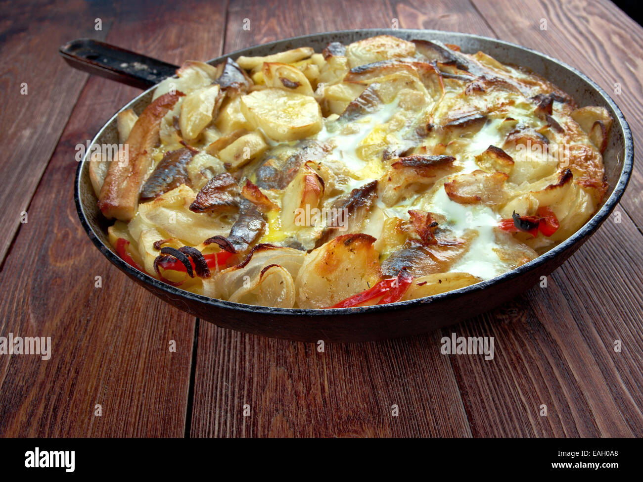 kalalaatikko Baltic Herring Casserole.Finnish cuisine Stock Photo Alamy