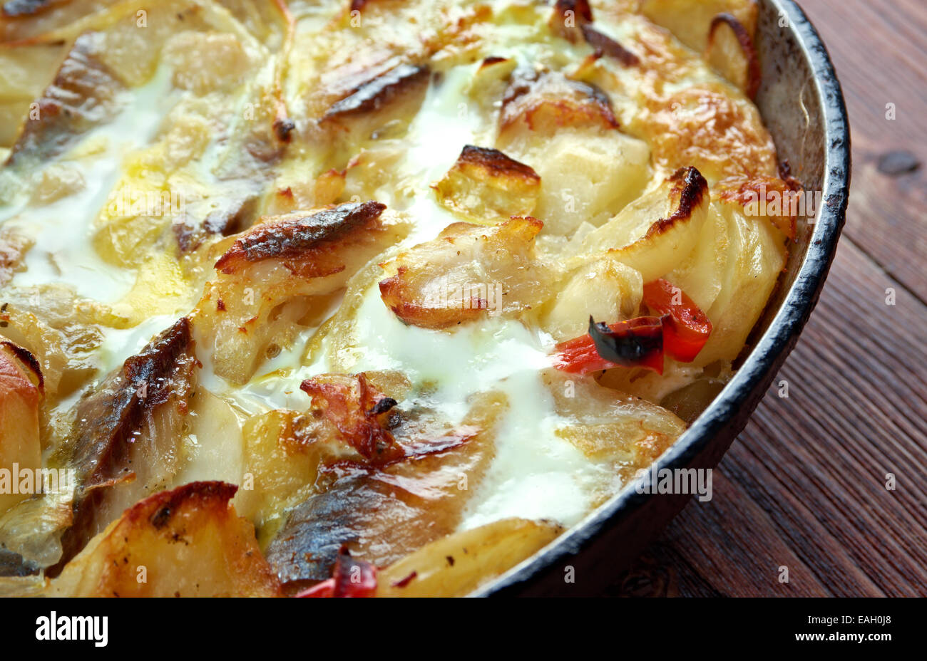 kalalaatikko Baltic Herring Casserole.Finnish cuisine Stock Photo Alamy
