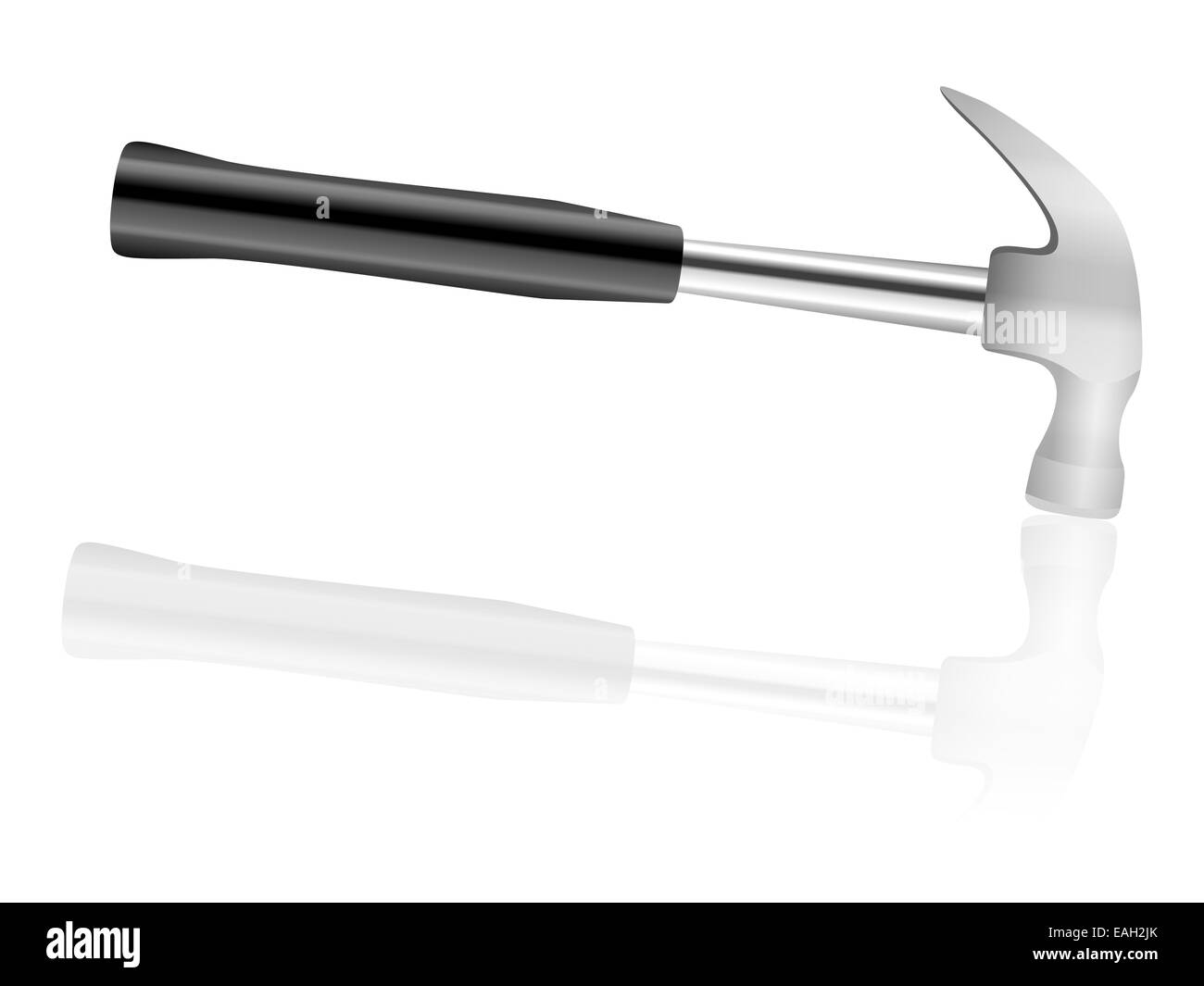 Hammer on a white background. Vector illustration Stock Photo - Alamy