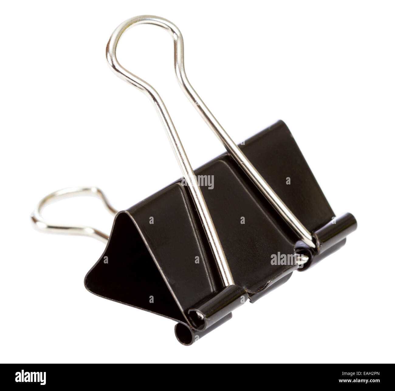 Black Paper clip isolated on white background Stock Photo Alamy