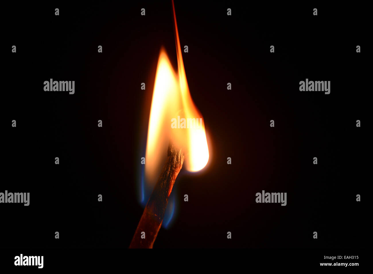 match fire isolated on black background Stock Photo Alamy