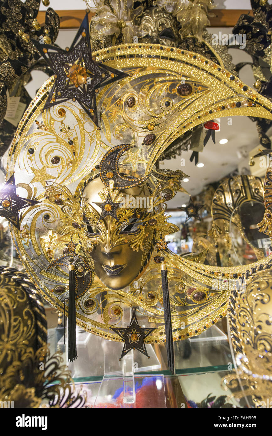 Carneval Masks, Venice, Venetia, Italy Stock Photo