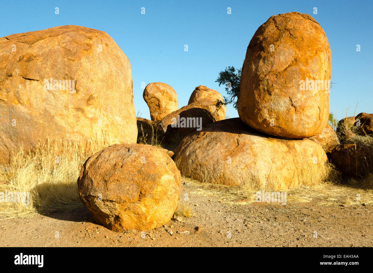 Rock formations, Devils Marbles, near Tennant Creek, Northern Territory, Australia Stock Photo