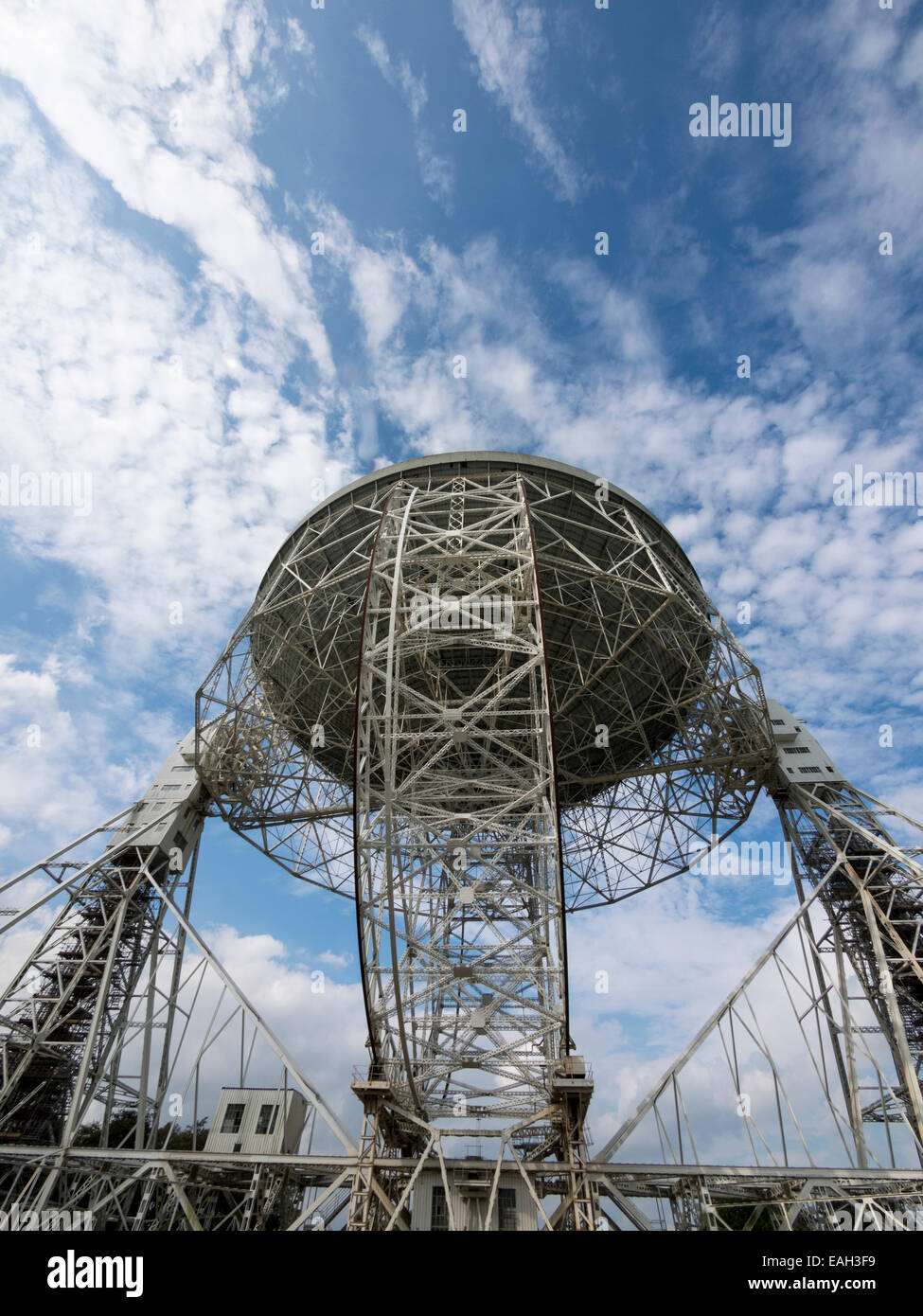 Lovell Telescope at Jodrell Bank Observatory,Cheshire, UK Stock Photo